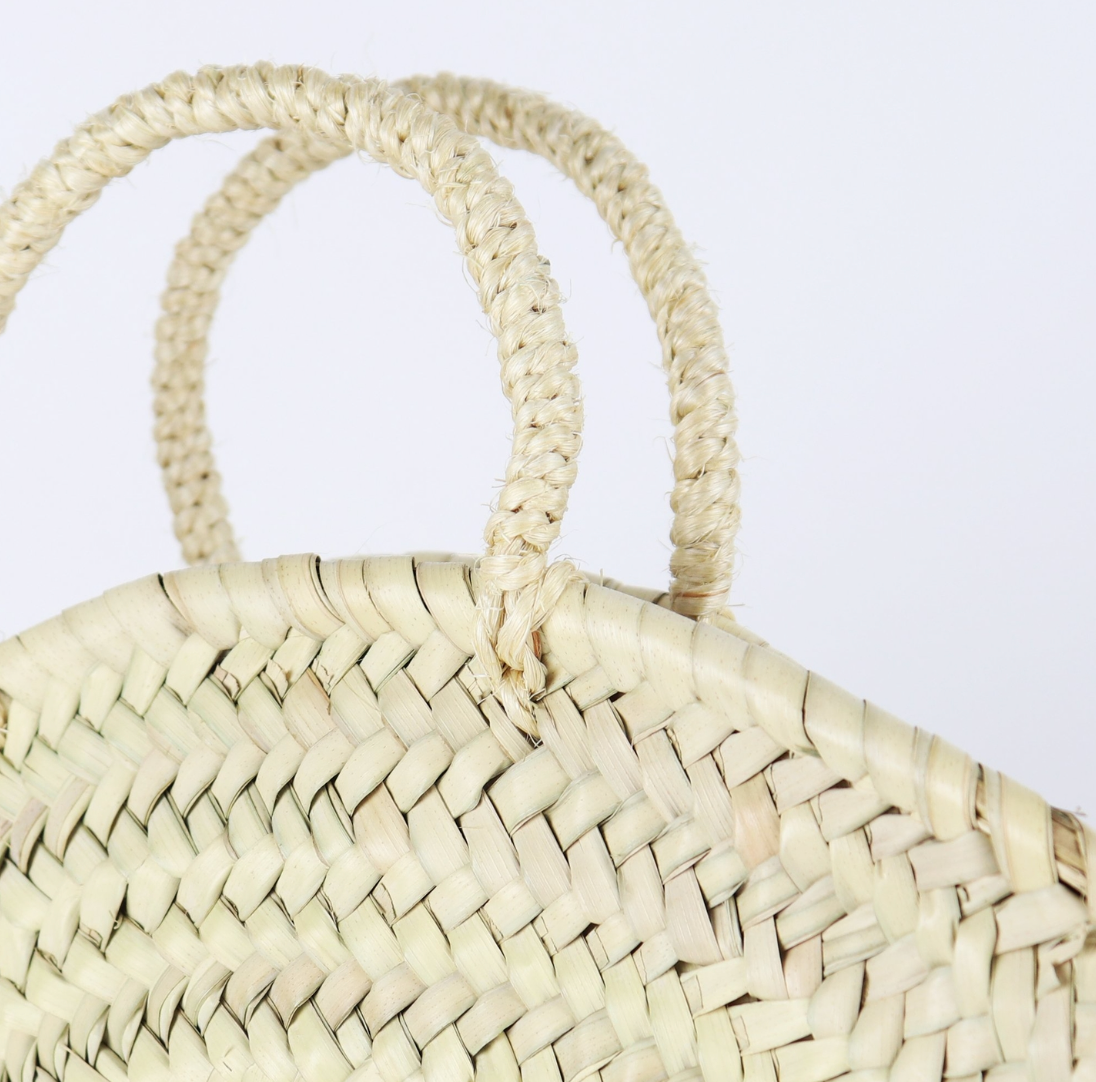 SOCCO Designs - San Diego Round Straw Bag - Small – Urban Poppy