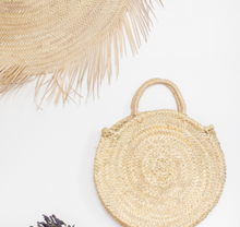 Load image into Gallery viewer, San Diego Round Straw Bag